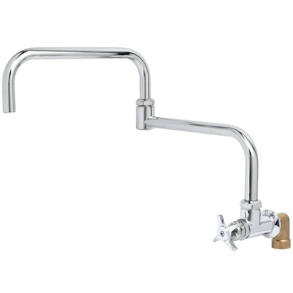 T&S Brass And Bronze Works T&S B-0296-18DJ-CKP Deck Mounted Single Hole Faucet With 18" Big-Flo Double-Jointed Swing Spout, Plain Outlet, Cerama Cartridges, And Lever Handle 3 T&S Brass And Bronze Works T&S B-0296-18DJ-CKP Deck Mounted Single Hole Faucet With 18" Big-Flo Double-Jointed Swing Spout, Plain Outlet, Cerama Cartridges, And Lever Handle