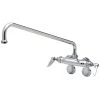 T&S Brass And Bronze Works T&S B-0236-CR-EK Wall Mounted Faucet With 8" Adjustable Centers, 12" Swing Spout, Stream Regulator Outlet, Cerama Cartridges, Elbows, And Lever Handles 1 T&S Brass And Bronze Works T&S B-0236-CR-EK Wall Mounted Faucet With 8" Adjustable Centers, 12" Swing Spout, Stream Regulator Outlet, Cerama Cartridges, Elbows, And Lever Handles -T&S Brass Shop 1527430