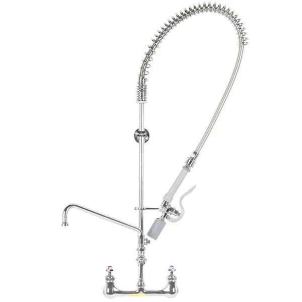 T&S Brass And Bronze Works T&S B-0113-12CRBJSW EasyInstall Deck Mounted Pre-Rinse Faucet With Single Base, 1.07 GPM Spray Valve, 12" Add-On Faucet, Cerama Cartridges, And Lever Handles 3 T&S Brass And Bronze Works T&S B-0113-12CRBJSW EasyInstall Deck Mounted Pre-Rinse Faucet With Single Base, 1.07 GPM Spray Valve, 12" Add-On Faucet, Cerama Cartridges, And Lever Handles