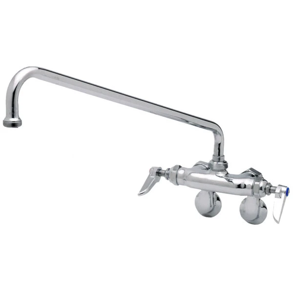 T&S Brass And Bronze Works T&S B-0236-CR-063X Wall Mounted Faucet With 8" Adjustable Centers, 14" Swing Spout, Stream Regulator Outlet, Cerama Cartridges, And Lever Handles 3 T&S Brass And Bronze Works T&S B-0236-CR-063X Wall Mounted Faucet With 8" Adjustable Centers, 14" Swing Spout, Stream Regulator Outlet, Cerama Cartridges, And Lever Handles