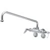 T&S Brass And Bronze Works T&S B-0235-61X-CREK Wall Mounted Faucet With 8" Adjustable Centers, 10" Swing Spout, Stream Regulator Outlet, Cerama Cartridges, Elbows, And Lever Handles -T&S Brass Shop 1535030