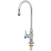 T&S Brass And Bronze Works T&S B-0308-QT-VWS Deck Mounted Pantry Faucet With 5 3/4" Gooseneck Spout, 1.5 GPM Aerator, Eterna Cartridge, And Lever Handle