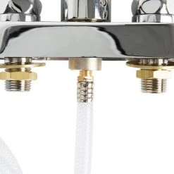 T&S Brass And Bronze Works T&S B-1171 Deck Mounted Workboard Faucet With Self-Closing Spray Valve And 4" Centers - 8" Swing Nozzle -T&S Brass Shop 1554246