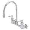 T&S Brass And Bronze Works T&S B-0230-134XA-CR Wall Mounted Pantry Faucet With 8" Adjustable Centers, 7 13/16" Swivel Gooseneck, And Cerama Cartridges 1 T&S Brass And Bronze Works T&S B-0230-134XA-CR Wall Mounted Pantry Faucet With 8" Adjustable Centers, 7 13/16" Swivel Gooseneck, And Cerama Cartridges -T&S Brass Shop 157079