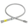 T&S Brass And Bronze Works T&S B-0050-H 50" Stainless Steel Flex Hose With Gray Handle And Polyurethane Liner -T&S Brass Shop 1580106