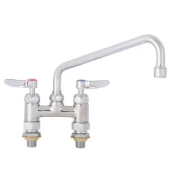 T&S Brass And Bronze Works T&S B-0225-61X-CCCR Deck Mounted Faucet With 4" Centers, 10" Swing Spout, Stream Regulator Outlet, Cerama Cartridges, And Lever Handles 10 T&S Brass And Bronze Works T&S B-0225-61X-CCCR Deck Mounted Faucet With 4" Centers, 10" Swing Spout, Stream Regulator Outlet, Cerama Cartridges, And Lever Handles -T&S Brass Shop 1589381