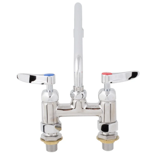 T&S Brass And Bronze Works T&S B-0225-61X-CCCR Deck Mounted Faucet With 4" Centers, 10" Swing Spout, Stream Regulator Outlet, Cerama Cartridges, And Lever Handles 7 T&S Brass And Bronze Works T&S B-0225-61X-CCCR Deck Mounted Faucet With 4" Centers, 10" Swing Spout, Stream Regulator Outlet, Cerama Cartridges, And Lever Handles - Image 5