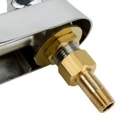 T&S Brass And Bronze Works T&S B-1134 Deck Mount Workboard Faucet With 8" Centers, 14" Swing Nozzle, Escutcheon, And Tailpieces -T&S Brass Shop 1589647