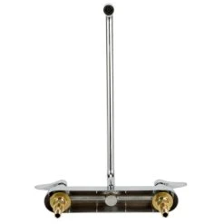 T&S Brass And Bronze Works T&S B-1134 Deck Mount Workboard Faucet With 8" Centers, 14" Swing Nozzle, Escutcheon, And Tailpieces -T&S Brass Shop 1589783