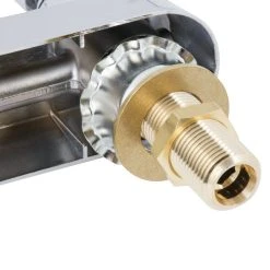 T&S Brass And Bronze Works T&S B-1128-XS-F12 Wall Mounted Workboard Faucet With 8" Centers, 12" Swing Spout, 1.2 GPM Aerator, Eterna Cartridges, And Lever Handles -T&S Brass Shop 1594409