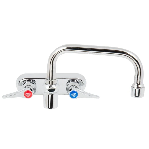 T&S Brass And Bronze Works T&S B-1136-CR Wall Mounted Workboard Faucet With 4" Centers, 18" Double-Jointed Swing Spout, 2.2 GPM Aerator, Cerama Cartridges, And Lever Handles 5 T&S Brass And Bronze Works T&S B-1136-CR Wall Mounted Workboard Faucet With 4" Centers, 18" Double-Jointed Swing Spout, 2.2 GPM Aerator, Cerama Cartridges, And Lever Handles - Image 3