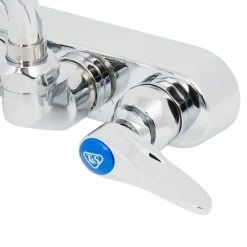 T&S Brass And Bronze Works T&S B-1136-CR Wall Mounted Workboard Faucet With 4" Centers, 18" Double-Jointed Swing Spout, 2.2 GPM Aerator, Cerama Cartridges, And Lever Handles 12 T&S Brass And Bronze Works T&S B-1136-CR Wall Mounted Workboard Faucet With 4" Centers, 18" Double-Jointed Swing Spout, 2.2 GPM Aerator, Cerama Cartridges, And Lever Handles -T&S Brass Shop 1594518