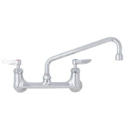 T&S Brass And Bronze Works T&S B-2342-VF22-CR Wall Mounted Faucet With 8" Adjustable Centers, 10" Swing Spout, 2.2 GPM Aerator, Cerama Cartridges, And Lever Handles 10 T&S Brass And Bronze Works T&S B-2342-VF22-CR Wall Mounted Faucet With 8" Adjustable Centers, 10" Swing Spout, 2.2 GPM Aerator, Cerama Cartridges, And Lever Handles -T&S Brass Shop 1600487