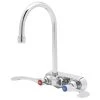 T&S Brass And Bronze Works T&S B-1146-04XS-F12 Wall Mounted Workboard Faucet With 4" Centers, 5 3/4" Gooseneck Spout, 1.2 GPM Aerator, Eterna Cartridges, And Wrist Handles 1 T&S Brass And Bronze Works T&S B-1146-04XS-F12 Wall Mounted Workboard Faucet With 4" Centers, 5 3/4" Gooseneck Spout, 1.2 GPM Aerator, Eterna Cartridges, And Wrist Handles -T&S Brass Shop 1606701