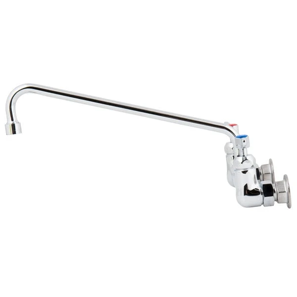 T&S Brass And Bronze Works T&S B-2299-VF22-CR Wall Mounted Faucet With 8" Adjustable Centers, 14" Swing Spout, 2.2 GPM Aerator, Cerama Cartridges, And Lever Handles 6 T&S Brass And Bronze Works T&S B-2299-VF22-CR Wall Mounted Faucet With 8" Adjustable Centers, 14" Swing Spout, 2.2 GPM Aerator, Cerama Cartridges, And Lever Handles - Image 4