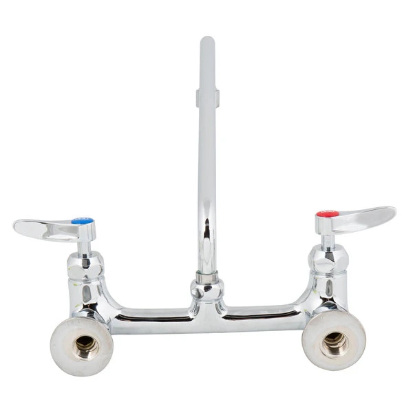 T&S Brass And Bronze Works T&S B-2299-VF22-CR Wall Mounted Faucet With 8" Adjustable Centers, 14" Swing Spout, 2.2 GPM Aerator, Cerama Cartridges, And Lever Handles 7 T&S Brass And Bronze Works T&S B-2299-VF22-CR Wall Mounted Faucet With 8" Adjustable Centers, 14" Swing Spout, 2.2 GPM Aerator, Cerama Cartridges, And Lever Handles - Image 5