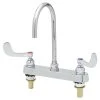 T&S Brass And Bronze Works T&S B-1142-QT5XPF15 Deck Mounted Workboard Faucet With 8" Centers, 5 11/16" Gooseneck Spout, 1.5 GPM Flow Regulator Swivel Piece, Eterna Cartridges, Wrist Handles 2 T&S Brass And Bronze Works T&S B-1142-QT5XPF15 Deck Mounted Workboard Faucet With 8" Centers, 5 11/16" Gooseneck Spout, 1.5 GPM Flow Regulator Swivel Piece, Eterna Cartridges, Wrist Handles -T&S Brass Shop 1607026