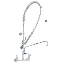T&S Brass And Bronze Works T&S B-0133-14CRQJST EasyInstall Wall Mounted Pre-Rinse Faucet With 8" Centers, 44" Hose, 18" Riser, 14" Add-On Faucet, And 6" Wall Bracket 5 T&S Brass And Bronze Works T&S B-0133-14CRQJST EasyInstall Wall Mounted Pre-Rinse Faucet With 8" Centers, 44" Hose, 18" Riser, 14" Add-On Faucet, And 6" Wall Bracket -T&S Brass Shop 1607092