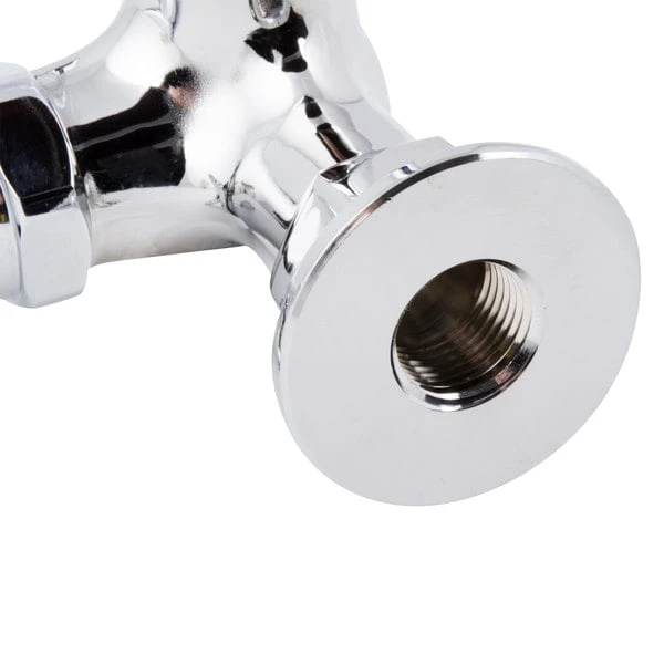 T&S Brass And Bronze Works T&S B-0212-F05 Wall Mounted Single Hole Faucet With 6" Swing Spout, .5 GPM Non-Aerated Outlet, Eterna Cartridge, And 4-Arm Handle 8 T&S Brass And Bronze Works T&S B-0212-F05 Wall Mounted Single Hole Faucet With 6" Swing Spout, .5 GPM Non-Aerated Outlet, Eterna Cartridge, And 4-Arm Handle - Image 6