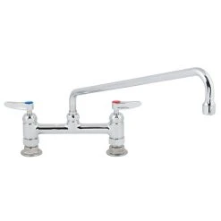 T&S Brass And Bronze Works T&S B-0220-CR Deck Mounted Faucet With 8" Adjustable Centers, 18" Swing Spout, Stream Regulator Outlet, Cerama Cartridges, And Lever Handles 9 T&S Brass And Bronze Works T&S B-0220-CR Deck Mounted Faucet With 8" Adjustable Centers, 18" Swing Spout, Stream Regulator Outlet, Cerama Cartridges, And Lever Handles -T&S Brass Shop 1607467