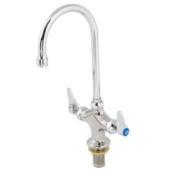 T&S Brass And Bronze Works T&S B-0300-CR Deck Mounted Single Hole Pantry Faucet With Flex Inlets, 5 1/2" Rigid Gooseneck Nozzle, And Cerama Cartridges 10 T&S Brass And Bronze Works T&S B-0300-CR Deck Mounted Single Hole Pantry Faucet With Flex Inlets, 5 1/2" Rigid Gooseneck Nozzle, And Cerama Cartridges -T&S Brass Shop 1607764