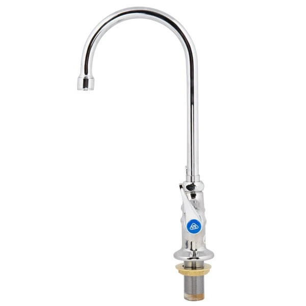 T&S Brass And Bronze Works T&S B-0300-CR Deck Mounted Single Hole Pantry Faucet With Flex Inlets, 5 1/2" Rigid Gooseneck Nozzle, And Cerama Cartridges 8 T&S Brass And Bronze Works T&S B-0300-CR Deck Mounted Single Hole Pantry Faucet With Flex Inlets, 5 1/2" Rigid Gooseneck Nozzle, And Cerama Cartridges - Image 6