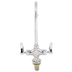T&S Brass And Bronze Works T&S B-0300-CR Deck Mounted Single Hole Pantry Faucet With Flex Inlets, 5 1/2" Rigid Gooseneck Nozzle, And Cerama Cartridges 12 T&S Brass And Bronze Works T&S B-0300-CR Deck Mounted Single Hole Pantry Faucet With Flex Inlets, 5 1/2" Rigid Gooseneck Nozzle, And Cerama Cartridges -T&S Brass Shop 1607766