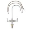 T&S Brass And Bronze Works T&S B-0300-CR Deck Mounted Single Hole Pantry Faucet With Flex Inlets, 5 1/2" Rigid Gooseneck Nozzle, And Cerama Cartridges -T&S Brass Shop 1607776