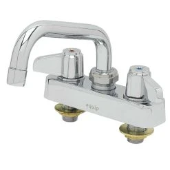 T&S Brass And Bronze Works Equip By T&S 5F-4CLX06 Deck Mounted Workboard Faucet With 6 1/8" Swing Nozzle And 4" Centers - ADA Compliant