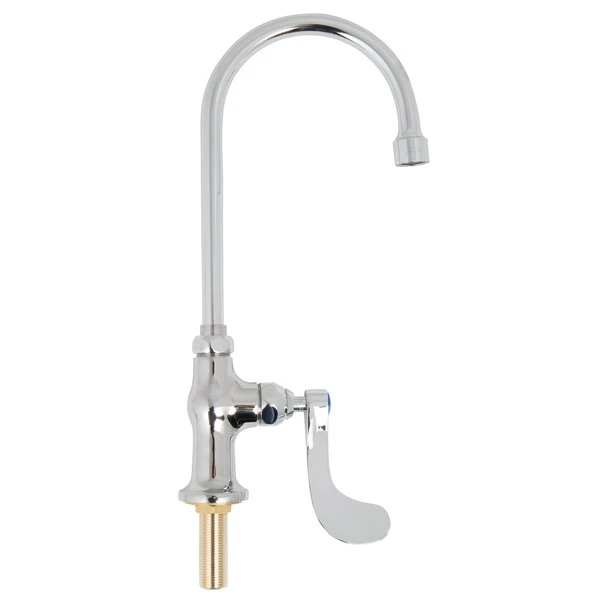 T&S Brass And Bronze Works T&S B-0308-04QT-WS Deck Mounted Single Hole Faucet With 5 3/4" Gooseneck Spout, 1.5 GPM Aerator, Eterna Cartridge, And Wrist Handle 4 T&S Brass And Bronze Works T&S B-0308-04QT-WS Deck Mounted Single Hole Faucet With 5 3/4" Gooseneck Spout, 1.5 GPM Aerator, Eterna Cartridge, And Wrist Handle - Image 2