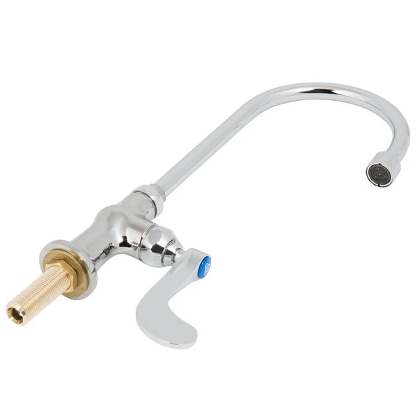 T&S Brass And Bronze Works T&S B-0308-04QT-WS Deck Mounted Single Hole Faucet With 5 3/4" Gooseneck Spout, 1.5 GPM Aerator, Eterna Cartridge, And Wrist Handle 5 T&S Brass And Bronze Works T&S B-0308-04QT-WS Deck Mounted Single Hole Faucet With 5 3/4" Gooseneck Spout, 1.5 GPM Aerator, Eterna Cartridge, And Wrist Handle - Image 3