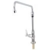 T&S Brass And Bronze Works T&S B-0206-02-CR Deck Mounted Single Hole Faucet With 12" Swing Spout, 7 5/8" Swivel Extension, Stream Regulator Outlet, Cerama Cartridge, And Lever Handle -T&S Brass Shop 1613377