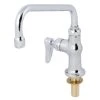 T&S Brass And Bronze Works T&S B-0205-060X-CR Deck Mounted Single Hole Faucet With 8" Swing Spout, Stream Regulator Outlet, Cerama Cartridge, And Lever Handle -T&S Brass Shop 1613601