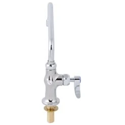 T&S Brass And Bronze Works T&S B-0205-060X-CR Deck Mounted Single Hole Faucet With 8" Swing Spout, Stream Regulator Outlet, Cerama Cartridge, And Lever Handle -T&S Brass Shop 1613607
