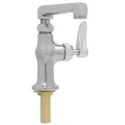 T&S Brass And Bronze Works T&S B-0208-CR-HW Single Deck Mount Temperature Faucet With 6" Swing Cast Spout, Cerama Cartridge, And Red Hot Water Index 5 T&S Brass And Bronze Works T&S B-0208-CR-HW Single Deck Mount Temperature Faucet With 6" Swing Cast Spout, Cerama Cartridge, And Red Hot Water Index -T&S Brass Shop 1622077