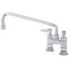 T&S Brass And Bronze Works T&S B-0225-CR Deck Mounted Faucet With 12" Swing Nozzle, 4" Adjustable Centers, 9.8 GPM Stream Regulator Outlet, Cerama Cartridges, And Lever Handles 2 T&S Brass And Bronze Works T&S B-0225-CR Deck Mounted Faucet With 12" Swing Nozzle, 4" Adjustable Centers, 9.8 GPM Stream Regulator Outlet, Cerama Cartridges, And Lever Handles -T&S Brass Shop 1622390