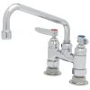 T&S Brass And Bronze Works T&S B-0227 Deck Mounted Pantry Faucet With 4" Adjustable Centers, 8" Swing Nozzle, And Eterna Cartridges