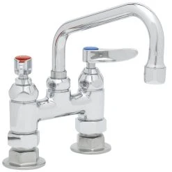 T&S Brass And Bronze Works T&S B-0228 Deck Mounted Pantry Faucet With 4" Adjustable Centers, 6" Swing Nozzle, And Eterna Cartridges 5 T&S Brass And Bronze Works T&S B-0228 Deck Mounted Pantry Faucet With 4" Adjustable Centers, 6" Swing Nozzle, And Eterna Cartridges -T&S Brass Shop 1622555