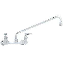 T&S Brass And Bronze Works T&S B-0230-EE Wall Mounted Pantry Faucet With 8" Adjustable Centers, 18" Swing Nozzle, And EE Connections -T&S Brass Shop 1622559
