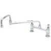 T&S Brass And Bronze Works T&S B-0246 Deck Mounted Faucet With 15" Double Jointed Swing Nozzle, 8" Adjustable Centers, 19.5 GPM Stream Regulator Outlet, Eterna Cartridges, And Lever Handles 2 T&S Brass And Bronze Works T&S B-0246 Deck Mounted Faucet With 15" Double Jointed Swing Nozzle, 8" Adjustable Centers, 19.5 GPM Stream Regulator Outlet, Eterna Cartridges, And Lever Handles -T&S Brass Shop 1622589