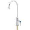 T&S Brass And Bronze Works T&S B-0305-VR Vandal Resistant Single Hole Deck Mount Temperature Faucet With Single Supply, 5 9/16" Gooseneck Spout, And Eterna Cartridges