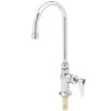 T&S Brass And Bronze Works T&S B-0308-QT-WS Deck Mount Pantry Faucet With Single Supply, 5 3/4" Gooseneck Spout, Quarter Turn Eterna Cartridge, And WaterSense Aerator -T&S Brass Shop 1624345