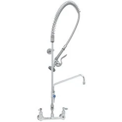 T&S Brass And Bronze Works T&S B-2278-01 EasyInstall Wall Mounted 41 1/4" High Pre-Rinse Faucet With Adjustable 8" Centers, 44" Hose, 12" Add-On Faucet, Vacuum Breaker, 6" Wall Bracket, And Installation Kit 5 T&S Brass And Bronze Works T&S B-2278-01 EasyInstall Wall Mounted 41 1/4" High Pre-Rinse Faucet With Adjustable 8" Centers, 44" Hose, 12" Add-On Faucet, Vacuum Breaker, 6" Wall Bracket, And Installation Kit -T&S Brass Shop 1633489