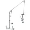 T&S Brass And Bronze Works T&S B-0134-B Wall Mounted 40" High Pre-Rinse Faucet With Adjustable 8" Centers, Roto-Flex Support, And 6" Wall Bracket