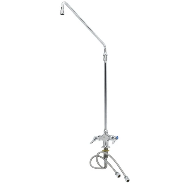 T&S Brass And Bronze Works T&S B-0270 Deck Mounted Single Hole Pantry Faucet With Flex Inlets, 18" Swing Nozzle, Eterna Cartridges, And 18" Riser 3 T&S Brass And Bronze Works T&S B-0270 Deck Mounted Single Hole Pantry Faucet With Flex Inlets, 18" Swing Nozzle, Eterna Cartridges, And 18" Riser