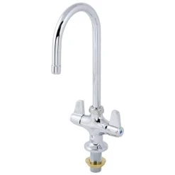 T&S Brass And Bronze Works Equip By T&S 5F-2SLF05 Deck Mounted Faucet With 5 9/16" Gooseneck Spout, Flex Inlets, Laminar Flow Device, And Lever Handles 11 T&S Brass And Bronze Works Equip By T&S 5F-2SLF05 Deck Mounted Faucet With 5 9/16" Gooseneck Spout, Flex Inlets, Laminar Flow Device, And Lever Handles -T&S Brass Shop 1649251