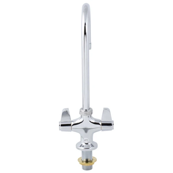 T&S Brass And Bronze Works Equip By T&S 5F-2SLF05 Deck Mounted Faucet With 5 9/16" Gooseneck Spout, Flex Inlets, Laminar Flow Device, And Lever Handles 8 T&S Brass And Bronze Works Equip By T&S 5F-2SLF05 Deck Mounted Faucet With 5 9/16" Gooseneck Spout, Flex Inlets, Laminar Flow Device, And Lever Handles - Image 6