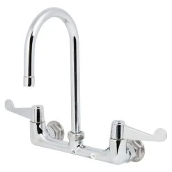 T&S Brass And Bronze Works Equip By T&S 5F-8WWB05 Wall Mounted Faucet With 7 15/16" Gooseneck Spout, 8" Centers, Laminar Flow Device, And Wrist Handles 10 T&S Brass And Bronze Works Equip By T&S 5F-8WWB05 Wall Mounted Faucet With 7 15/16" Gooseneck Spout, 8" Centers, Laminar Flow Device, And Wrist Handles -T&S Brass Shop 1655368