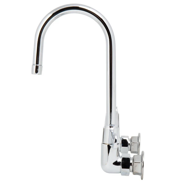 T&S Brass And Bronze Works Equip By T&S 5F-8WWB05 Wall Mounted Faucet With 7 15/16" Gooseneck Spout, 8" Centers, Laminar Flow Device, And Wrist Handles 6 T&S Brass And Bronze Works Equip By T&S 5F-8WWB05 Wall Mounted Faucet With 7 15/16" Gooseneck Spout, 8" Centers, Laminar Flow Device, And Wrist Handles - Image 4