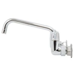 T&S Brass And Bronze Works Equip By T&S 5F-8WWB08 Wall Mounted Faucet With Adjustable 8" Centers, 8 1/8" Swing Spout, Laminar Flow Device, Cerama Cartridges, And Wrist Handles -T&S Brass Shop 1655502